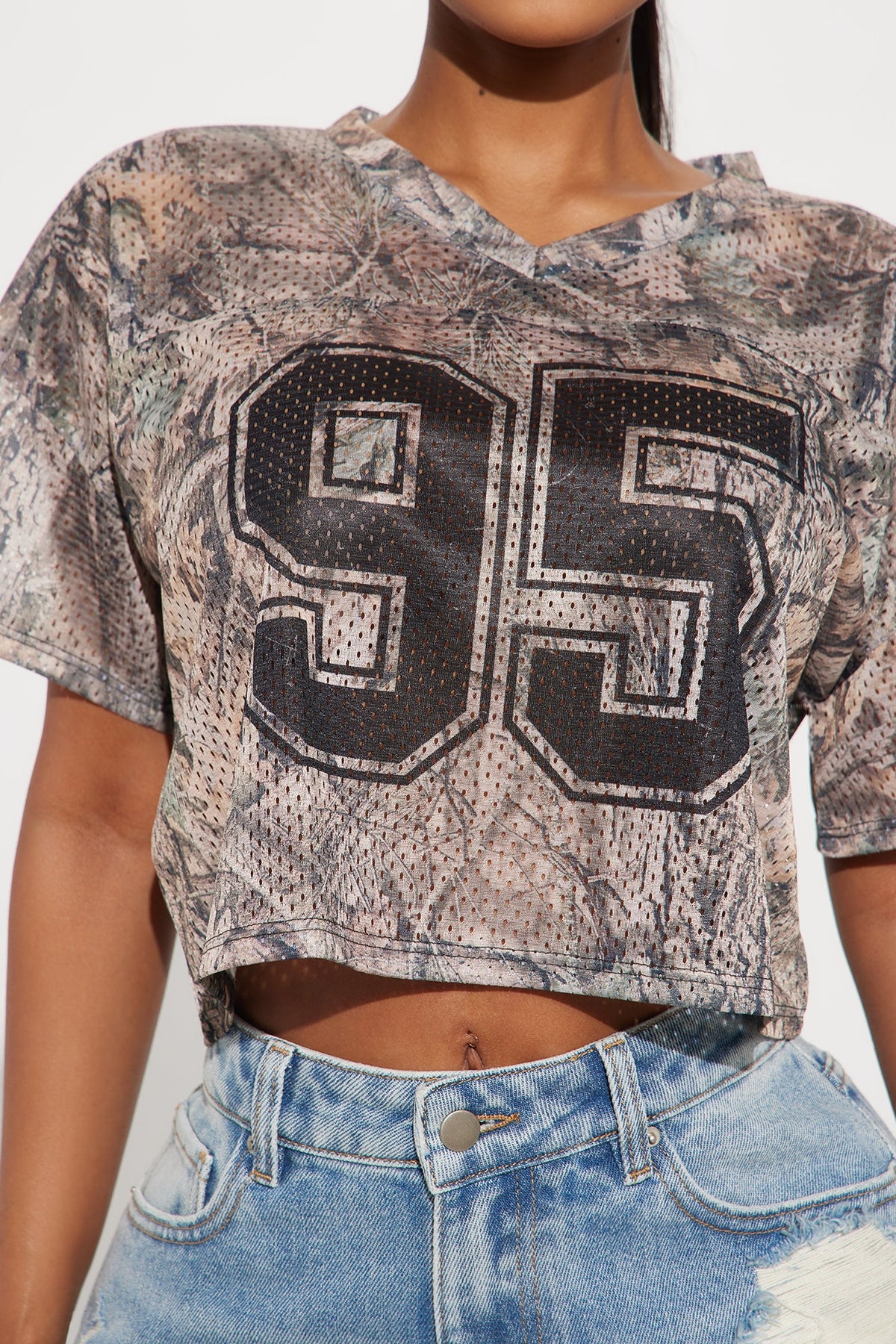 Callie Camo Jersey Tee - Camouflage