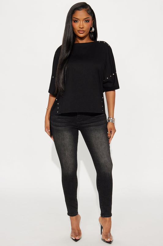 Tanith Short Sleeve Tshirt - Black