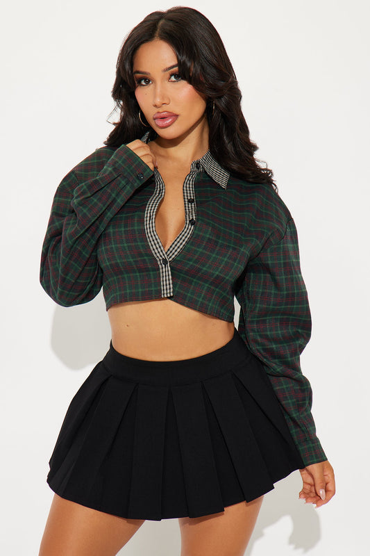 Kennie Plaid Shirt - Green/combo
