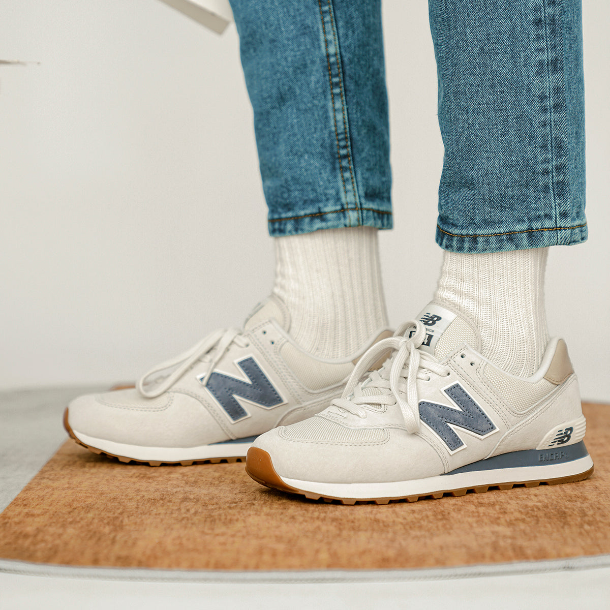 New Balance 574 'Light Cliff Grey Indigo' ML574LGI