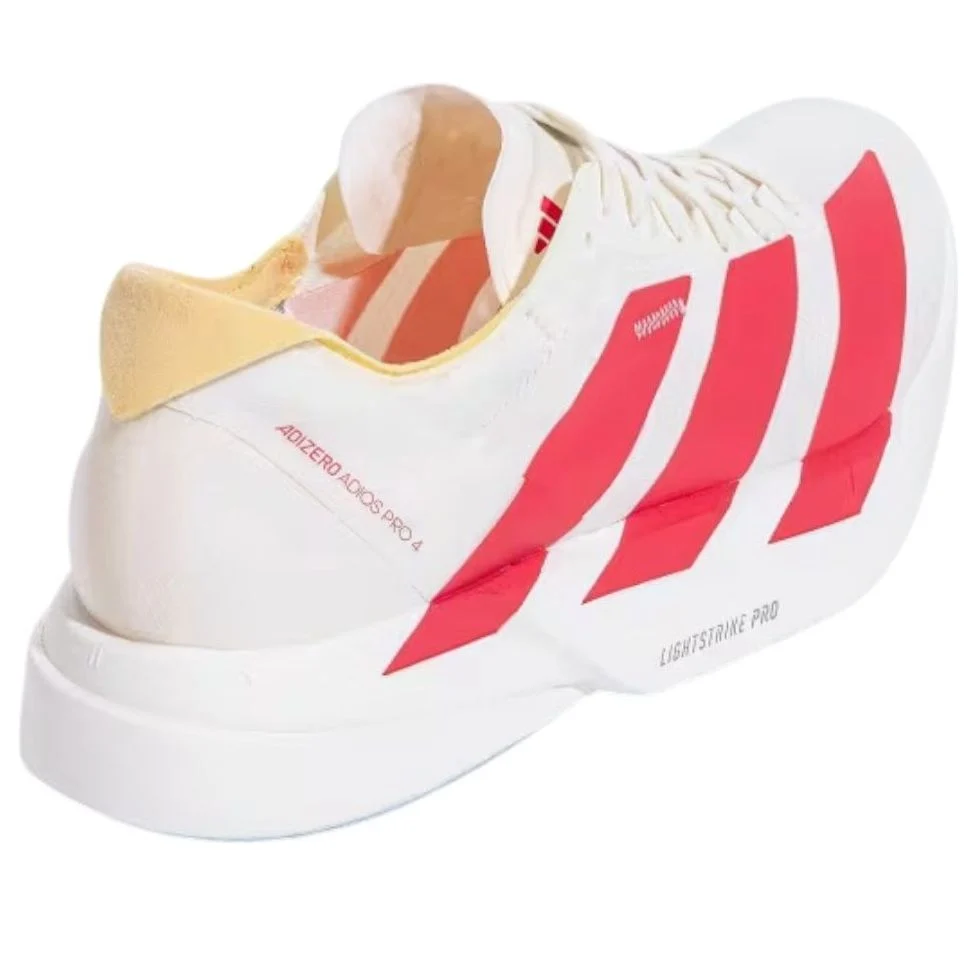 adidas Adizero Adios Pro 4 'Off White Lucid Red' JR4542 Sneakers
