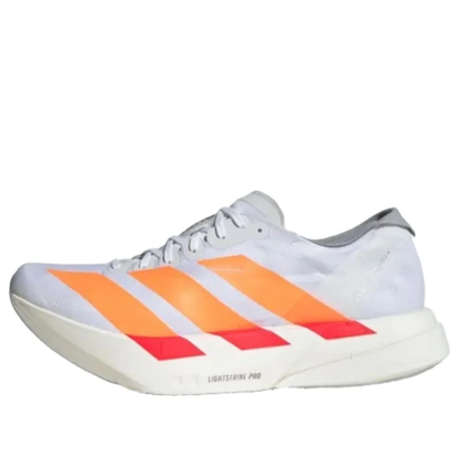 adidas Adizero Adios Pro 4 'White Lucid Orange' JR7088 Sneakers
