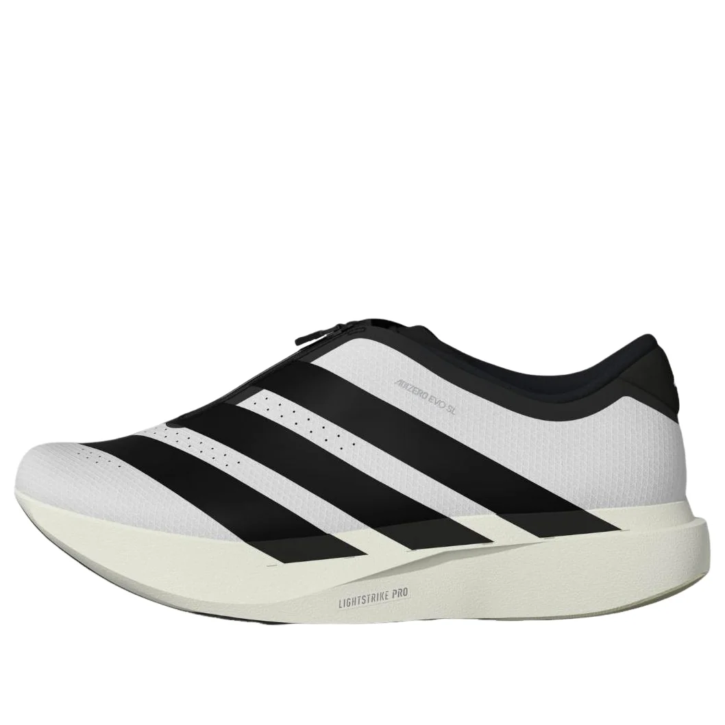 adidas Adizero Evo SL Zip 'White Black' KH9623 Sneakers