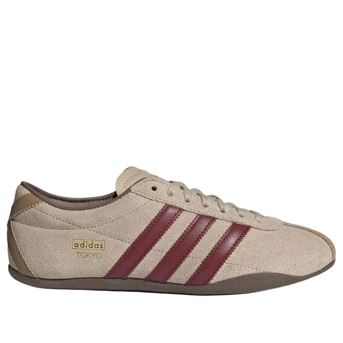 adidas Tokyo 'Stone Khaki Collegiate Burgundy' KJ0366 Women's Sneakers