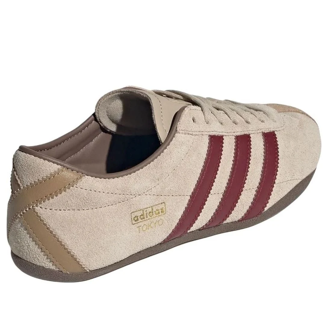 adidas Tokyo 'Stone Khaki Collegiate Burgundy' KJ0366 Women's Sneakers
