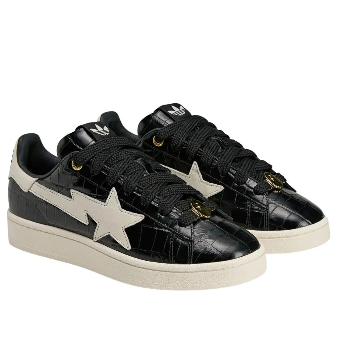adidas x A Bathing Ape Campus 00S 'Black White' KJ8851 Sneakers