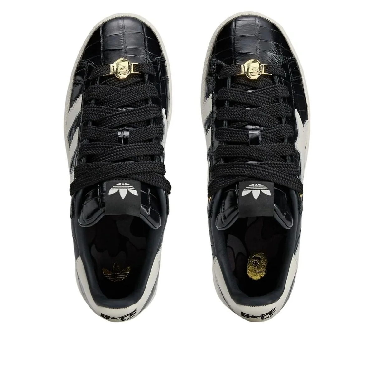 adidas x A Bathing Ape Campus 00S 'Black White' KJ8851 Sneakers