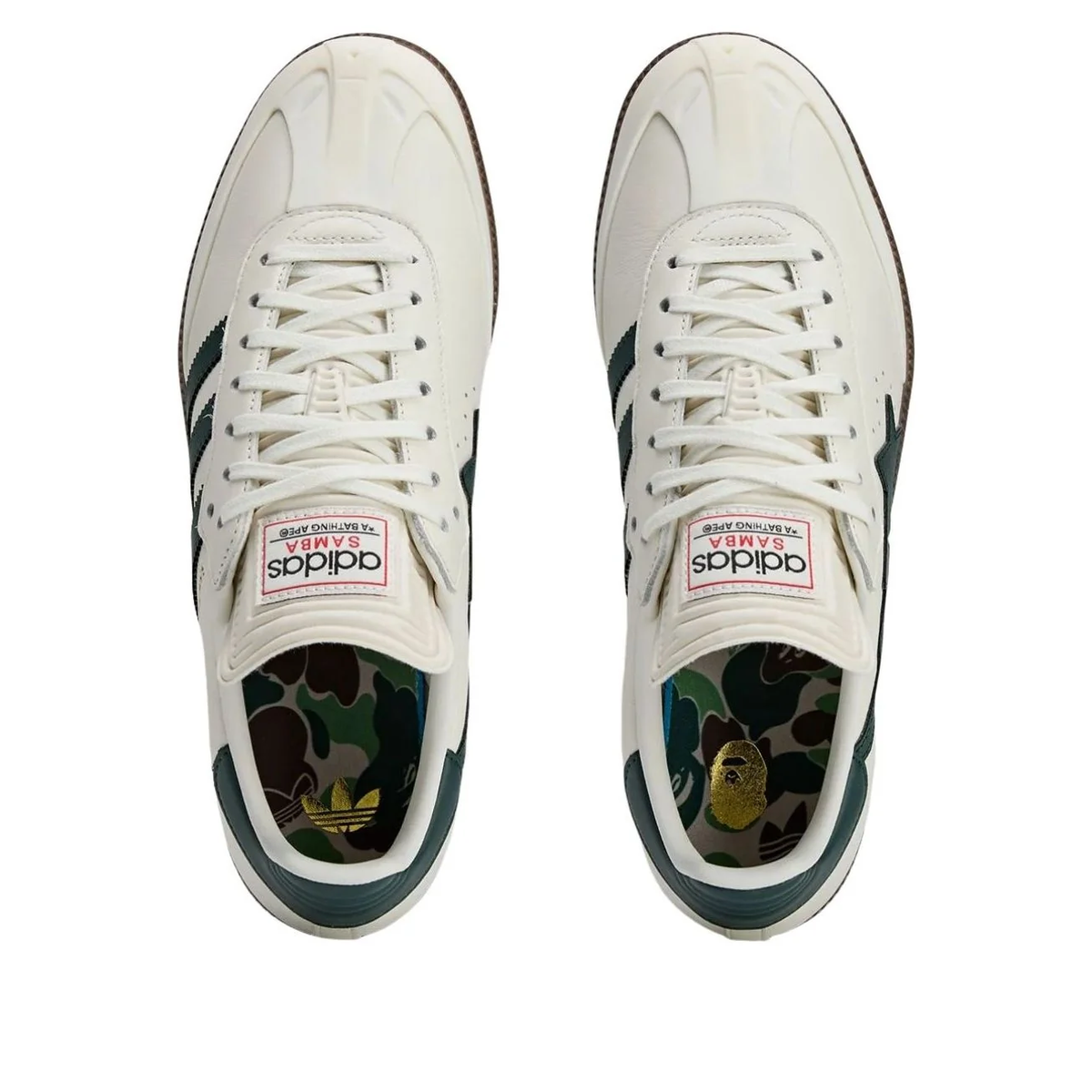 adidas x A Bathing Ape Samba 'White Forest' KJ8852 Sneakers