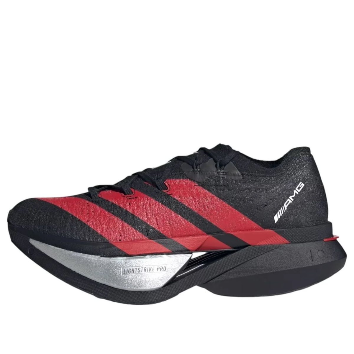 adidas x AMG Adizero Prime X3 Strung 'Core Black Lucid Red' KJ6946 Sneakers