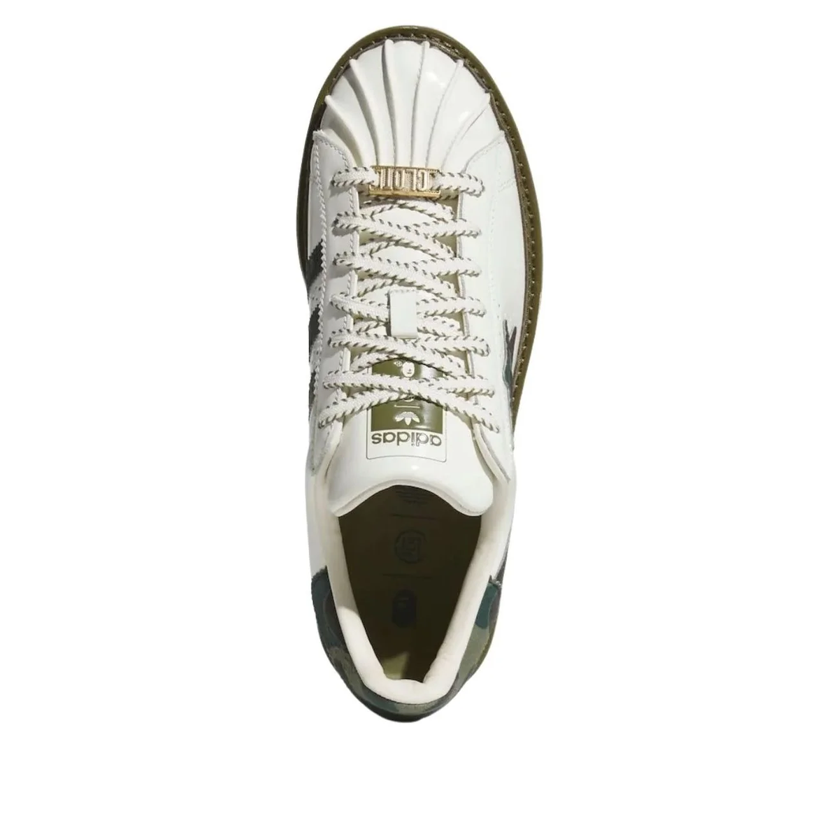 adidas x CLOT x BAPE Superstar 'Green Camo' KJ1473 Sneakers