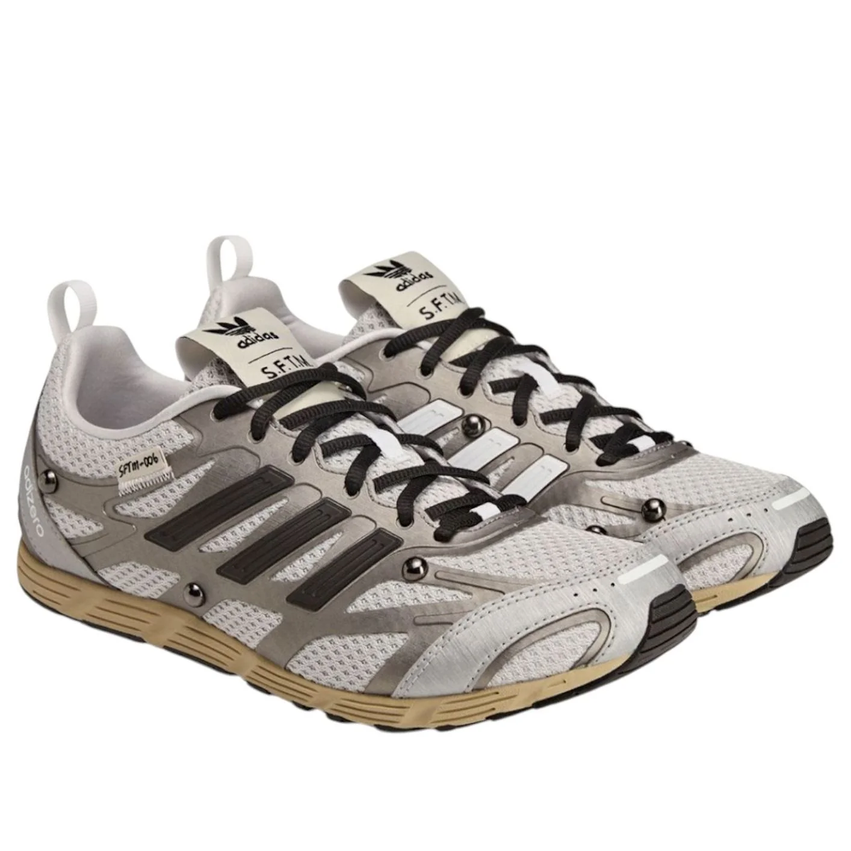 adidas x SFTM Adizero PR 'White Silver Metallic' HP3521 Sneakers