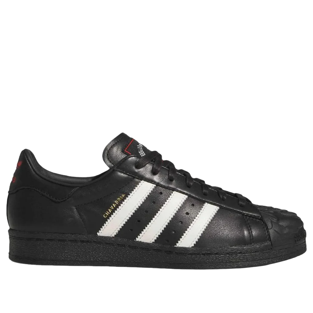 adidas x Willy Chavarria Rose Superstar 'Black White Red' KI5156 Sneakers