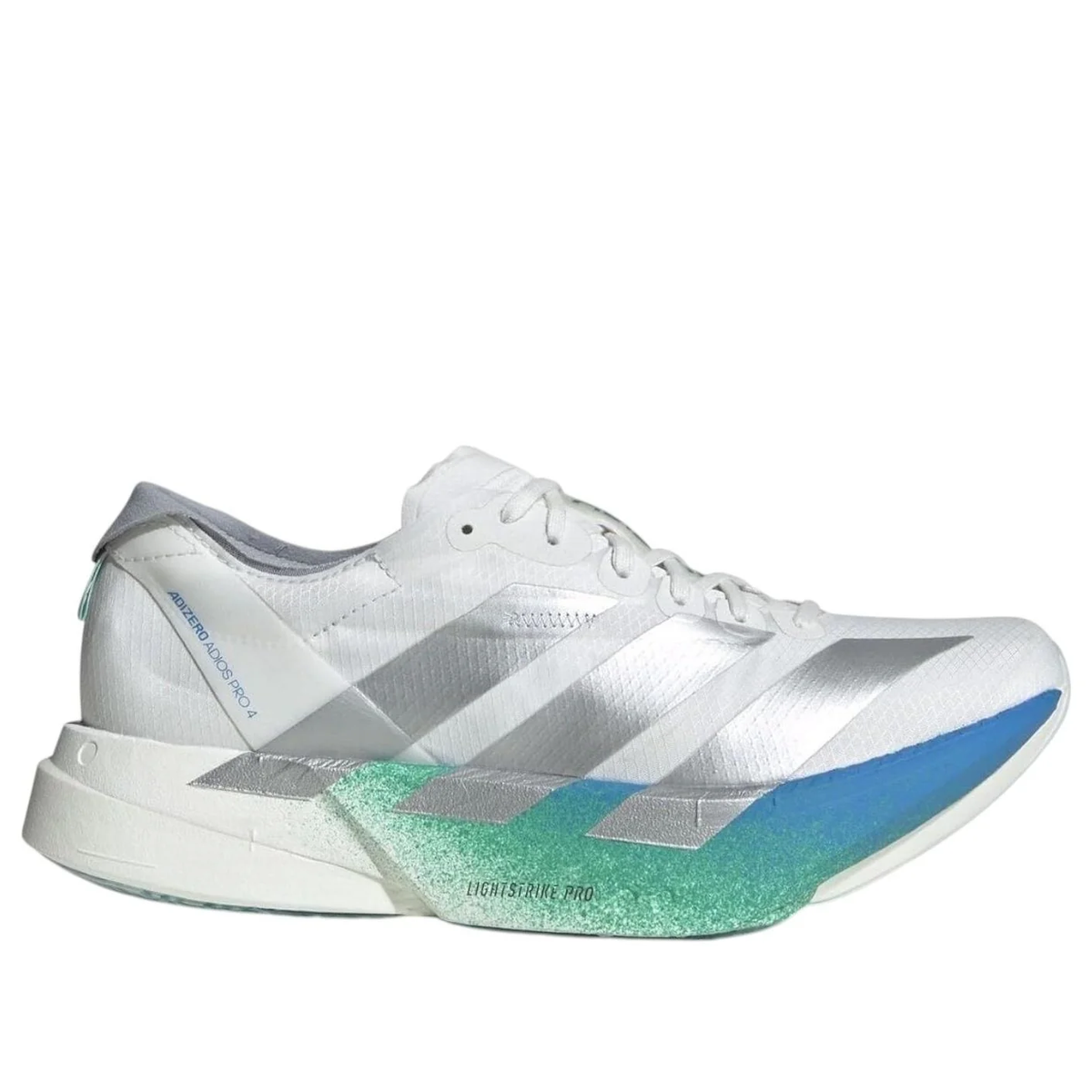 adidas Adizero Adios Pro 4 'Crystal White Matte Silver Glory Green' JR6354 Women's Sneakers
