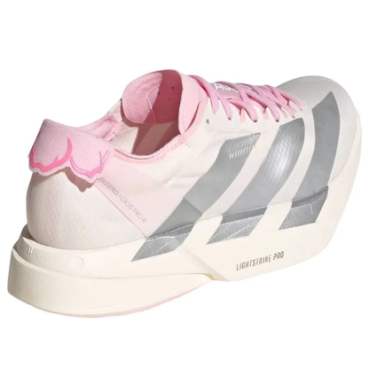 adidas Adizero Adios Pro 4 'White Silver Metallic Clear Pink' JQ4446 Women's Sneakers