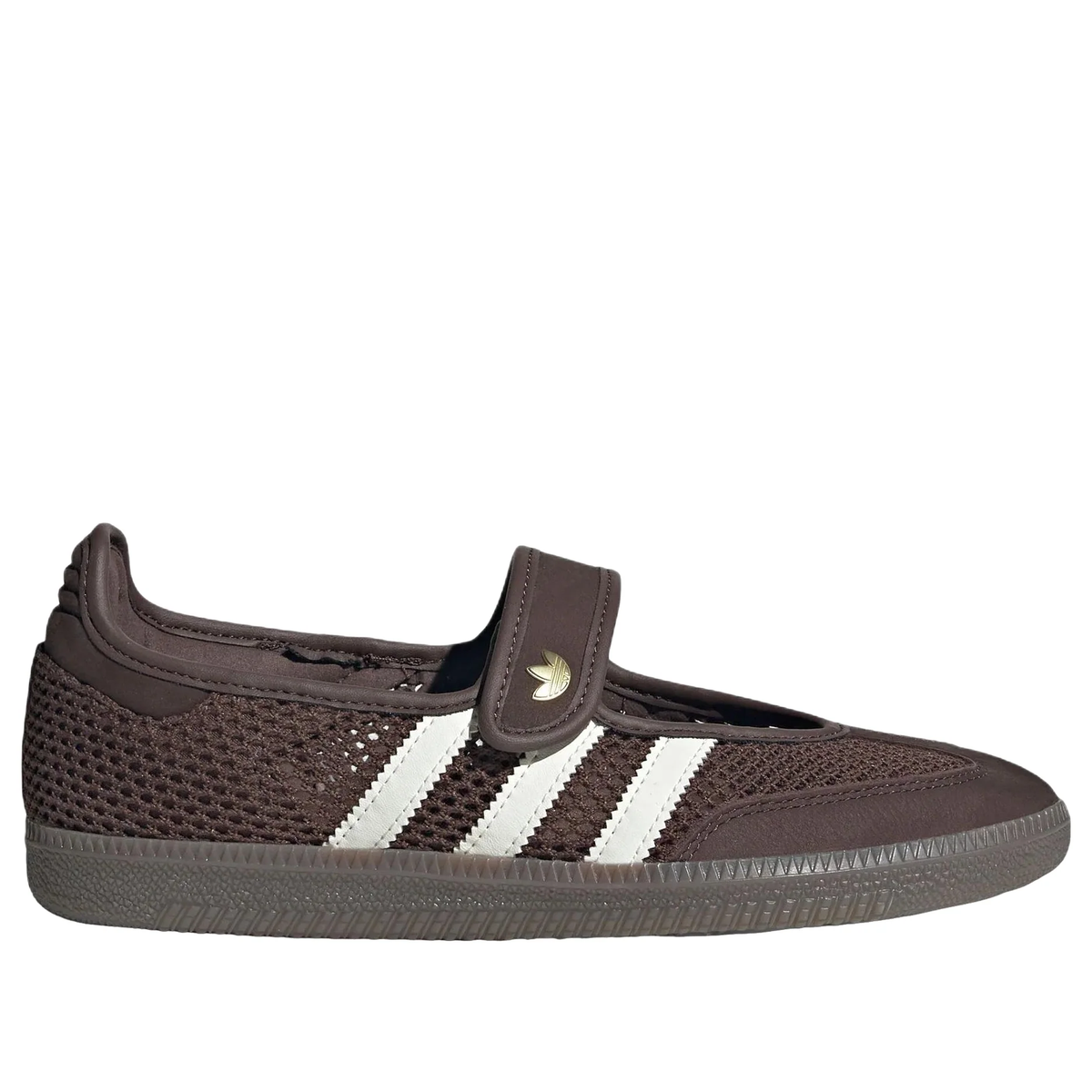 adidas Samba Jane 'Brown Off White Gold Metallic' LA6829 Women's Sneakers