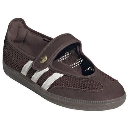 adidas Samba Jane 'Brown Off White Gold Metallic' LA6829 Women's Sneakers