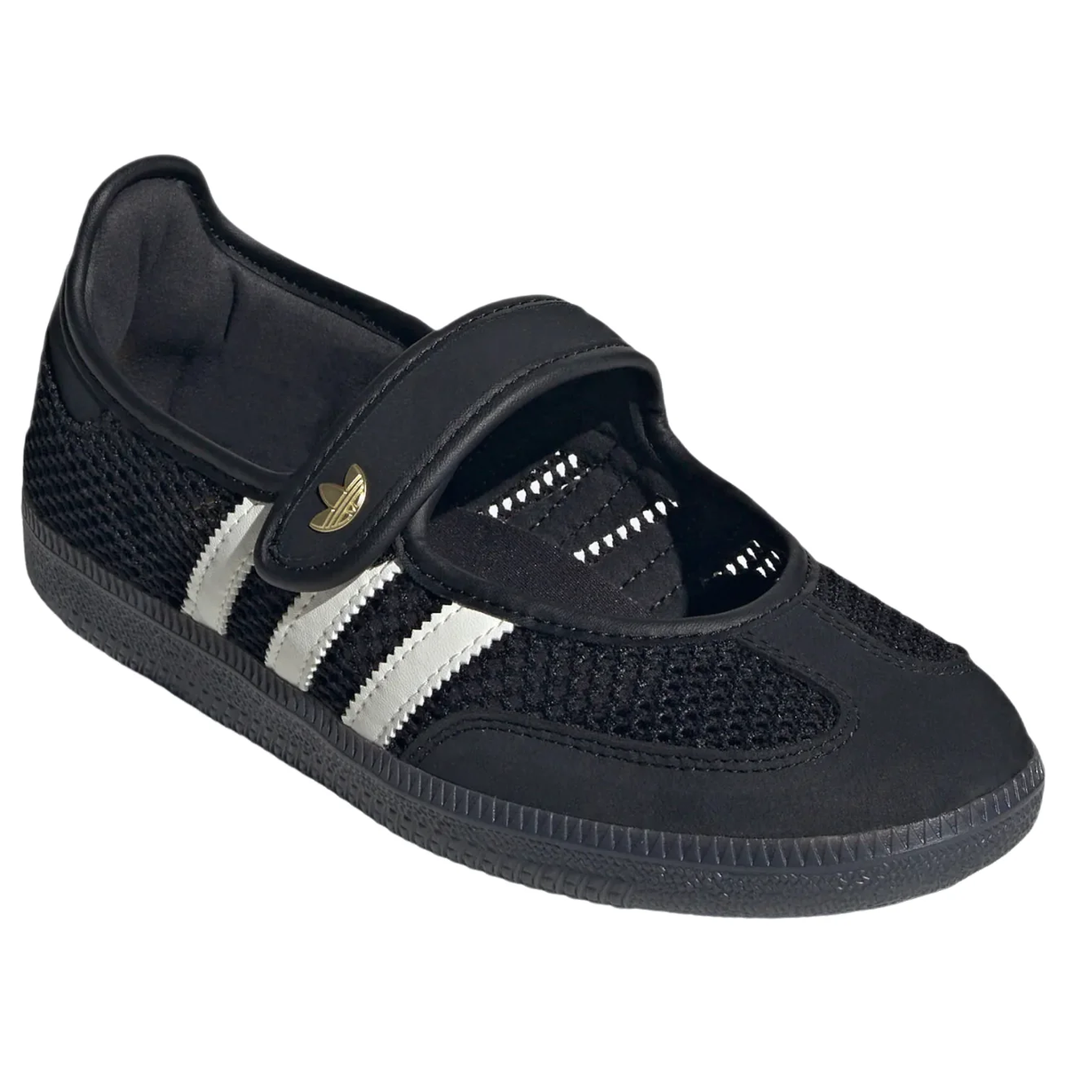 -(WMNS) adidas Samba Jane 'Core Black Off White Gold Metallic' LA6830